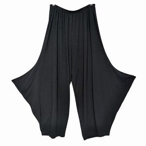 Bryn Walker Seamus Pant Size L Black Bamboo Organic Cotton Lantern Drape Stretch